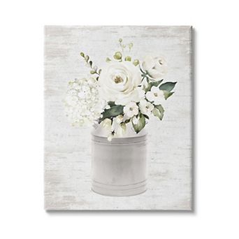 Stupell Home Decor Floral Bouquet Country Antique Milk Tin Wall Art