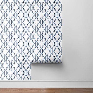 Lillian August Coastal Lattice Peel and Stick Wallpaper