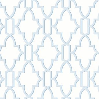 Lillian August Coastal Lattice Peel and Stick Wallpaper