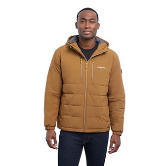 Men's London Fog Flex Stretch Hooded Puffer Coat