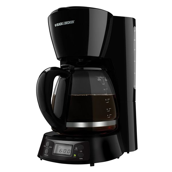 Black+Decker 12-Cup Programmable Coffee Maker Black  - Best Buy