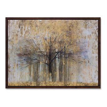 Melrose Golden Tree Canvas Wall Art