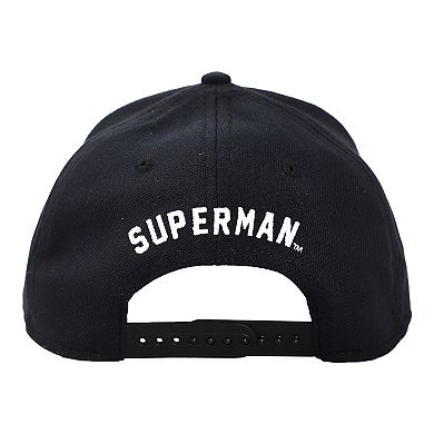 Men's Superman White Logo Snapback Hat