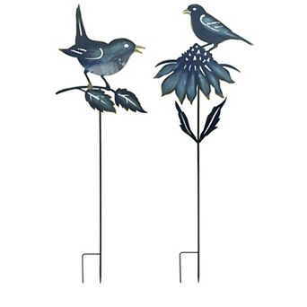 Melrose Bird Garden Stake 2 pc Set