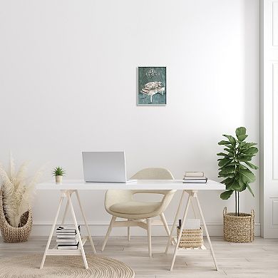 Stupell Home Decor Cow Resting on Piano Fancy Chandelier Framed Wall Art