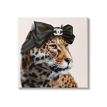 Stupell Home Decor Leopard Chic Canvas Wall Art