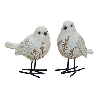 Melrose Bird Figurine Table Decor 2 pc Set