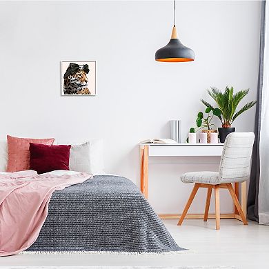 Stupell Home Decor Leopard Chic Animal Black Bow Glam Wall Art