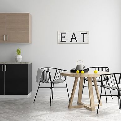 Stupell Home Decor EAT Farmhouse Kitchen Sign Canvas Wall Art