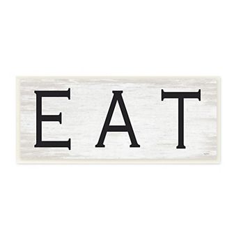 Stupell Home Decor EAT Farmhouse Kitchen Sign Wall Art