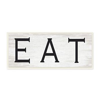 Stupell Home Decor EAT Farmhouse Kitchen Sign Wall Art