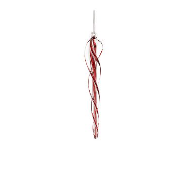 Melrose Icicle Drop Twist Christmas Ornament 6-piece Set