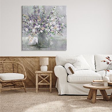 Stupell Home Decor Blossoming Aster Flower Bouquet Painting Wall Art