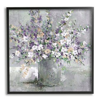 Stupell Home Decor Blossoming Aster Flower Bouquet Painting Wall Art