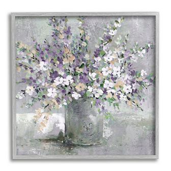 Stupell Home Decor Blossoming Aster Flower Bouquet Painting Wall Art