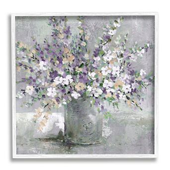 Stupell Home Decor Blossoming Aster Flower Bouquet Painting Wall Art