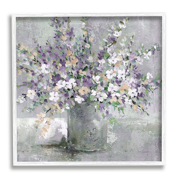 Stupell Home Decor Blossoming Aster Flower Bouquet Painting Wall Art