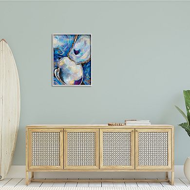 Stupell Home Decor Expressive Coastal Seashells Mussel Clam Wall Art