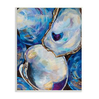 Stupell Home Decor Expressive Coastal Seashells Wall Art