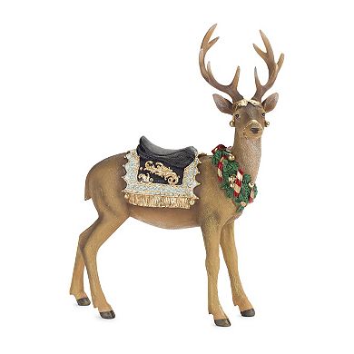 Melrose Holiday Deer Table Decor 2-piece Set