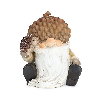 Melrose Fall Acorn Hat Gnome Figurine Table Decor 2-piece Set