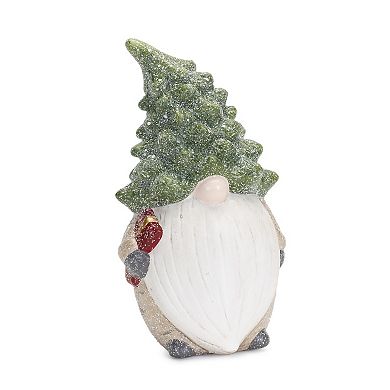 Melrose Christmas Tree Gnome Figurine Table Decor 2-piece Set