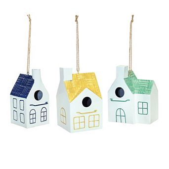 Melrose Sweet Bird House Garden Decor 3 pc Set