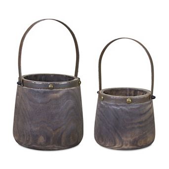 Melrose Pail Table Decor 2 pc Set
