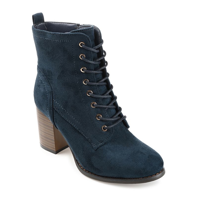 BAYLOR-BLUW Journee Collection Baylor Womens Combat Boots, Siz sku BAYLOR-BLUW