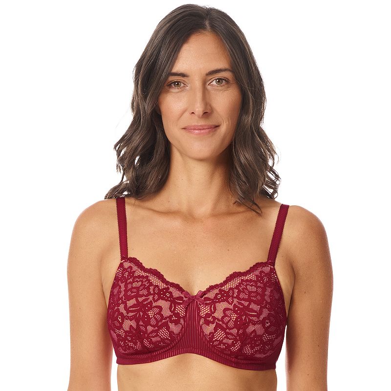 Amoena Mastectomy Bra: Kyra Padded Wireless, Women's, Size: 32 Dd, Red Sand