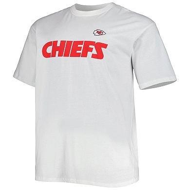 Men's Fanatics Branded White Kansas City Chiefs Big & Tall Hometown Collection Hot Shot T-Shirt