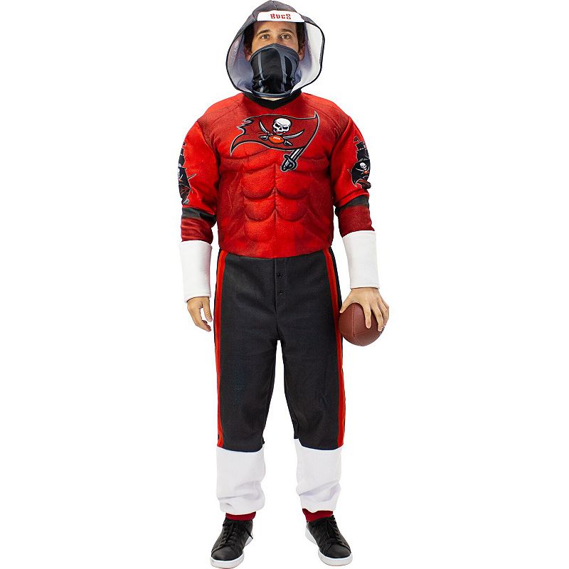Mens Red Tampa Bay Buccaneers Game Day Costume, Size: Small, BUC Red