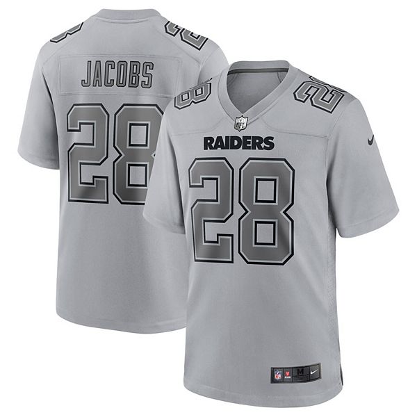 Josh Jacobs Las Vegas Raiders 28 Gray Vapor Limited Jersey - Allprintify