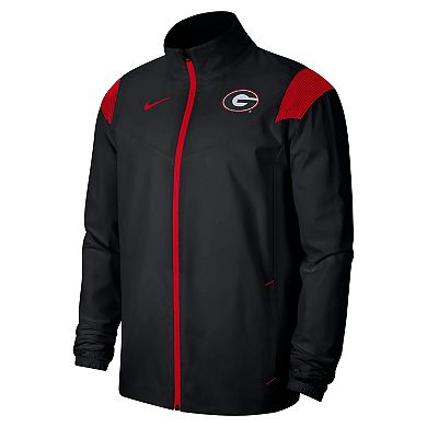 Men's Nike Black Georgia Bulldogs Woven Full-Zip Jacket