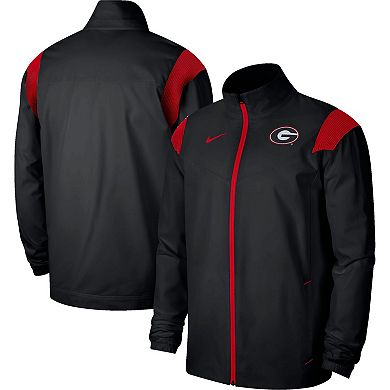 Men's Nike Black Georgia Bulldogs Woven Full-Zip Jacket