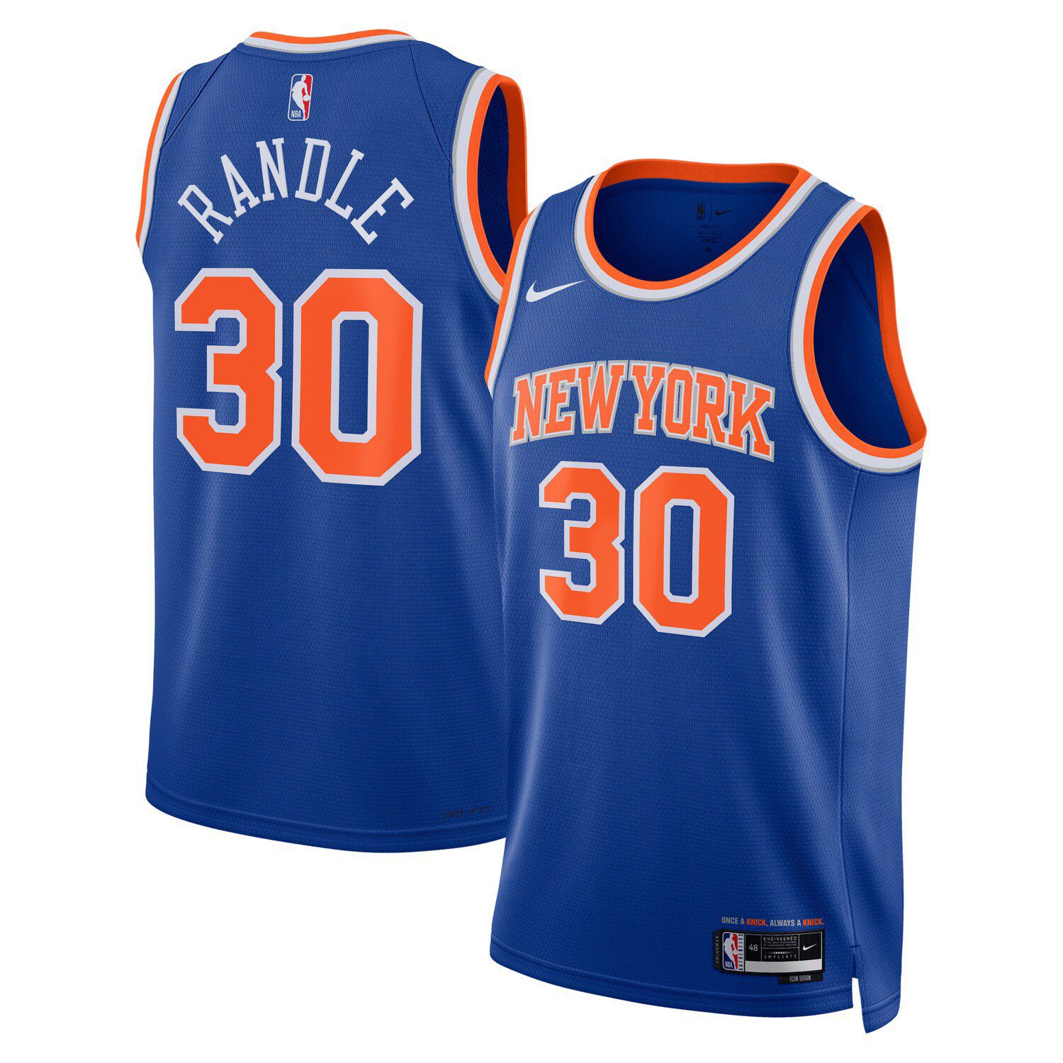 Youth Nike Kevin Knox Blue New York Knicks Team Swingman Jersey