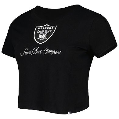 Women's New Era Black Las Vegas Raiders Historic Champs T-Shirt