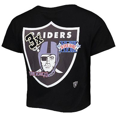 Women's New Era Black Las Vegas Raiders Historic Champs T-Shirt