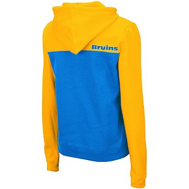 Women's Colosseum Gold/Blue UCLA Bruins Aidan Lightweight Half-Zip Hoodie