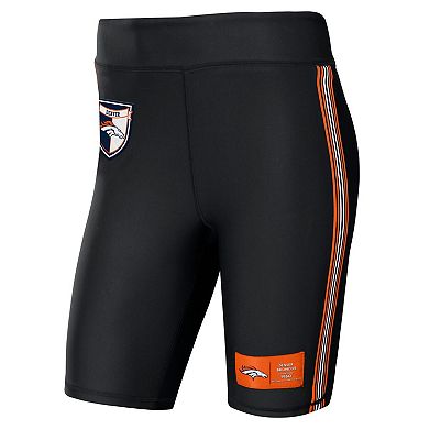 Women's WEAR by Erin Andrews Black Denver Broncos Biker Shorts