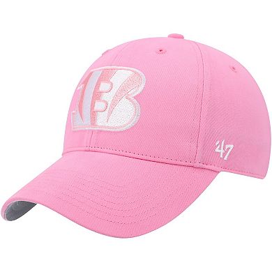 Girls Youth '47 Pink Cincinnati Bengals Rose MVP Adjustable Hat