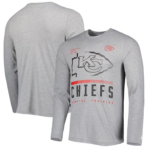 Men's New Era Heathered Gray Kansas City Chiefs Combine Authentic Stated  Long Sleeve T-Shirt