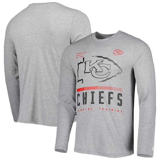 New Era Men's Red Kansas City Chiefs Current Raglan Long Sleeve T-shirt