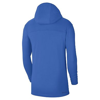 Men's Nike Blue UCLA Bruins Off-Field Performance Long Sleeve Hoodie T-Shirt