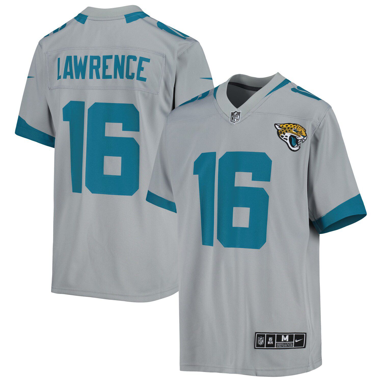 Trevor Lawrence Jacksonville Jaguars Nike Women's Atmosphere Fashion Game  Jersey - Gray