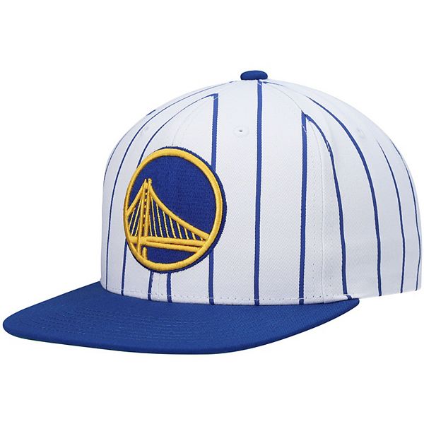 Men's Mitchell & Ness White Golden State Warriors Oh Word Pro Snapback Hat