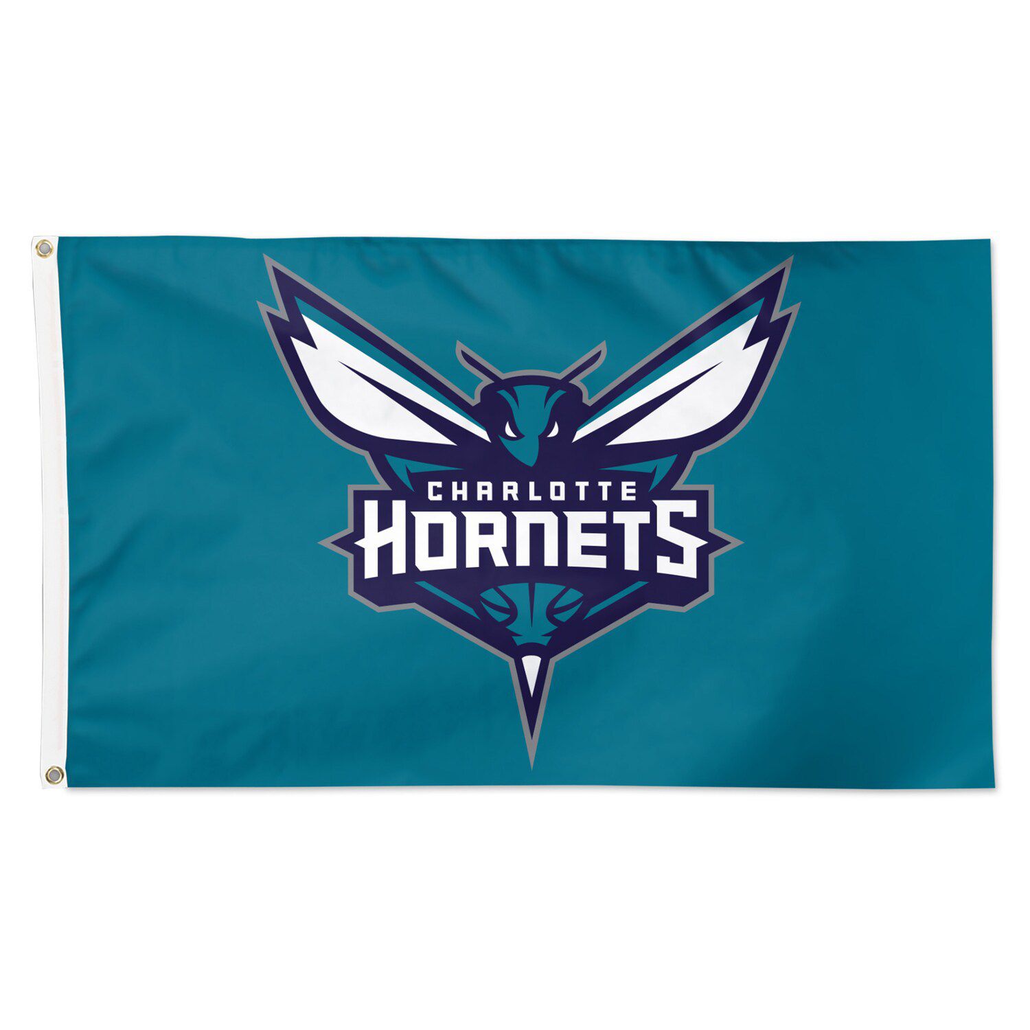 WinCraft Bandiera Da Giardino Charlotte Hornets – 31,8x45,7 Cm Con Supporto In Acciaio – Per Cortile E Ingresso - 2