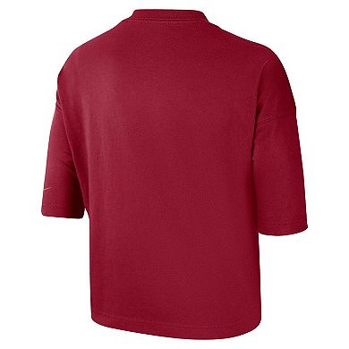Women's Nike Cardinal USC Trojans Crop Performance T-Shirt