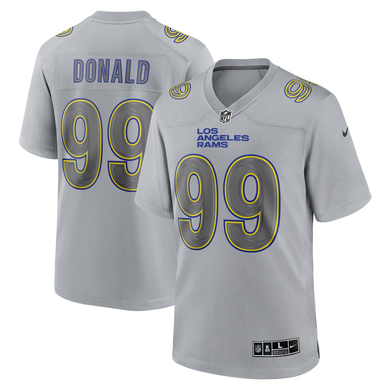 Women's Nike Aaron Donald White Los Angeles Rams Alternate Super Bowl LVI  Game Patch Jersey