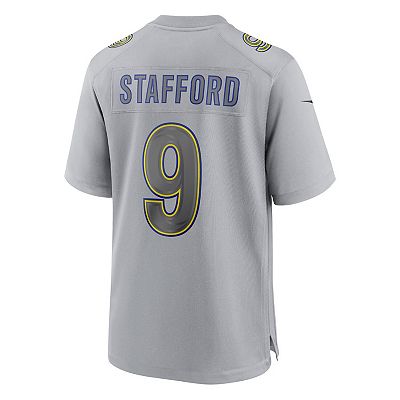 Men s Nike Matthew Stafford Gray Los Angeles Rams Atmosphere Fashion Game Jersey